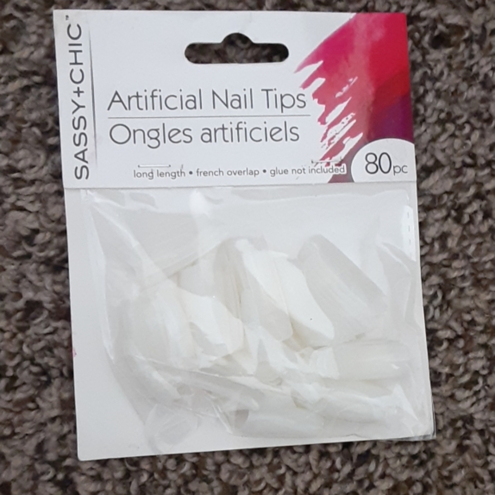 Acrilyc white nail 80pc